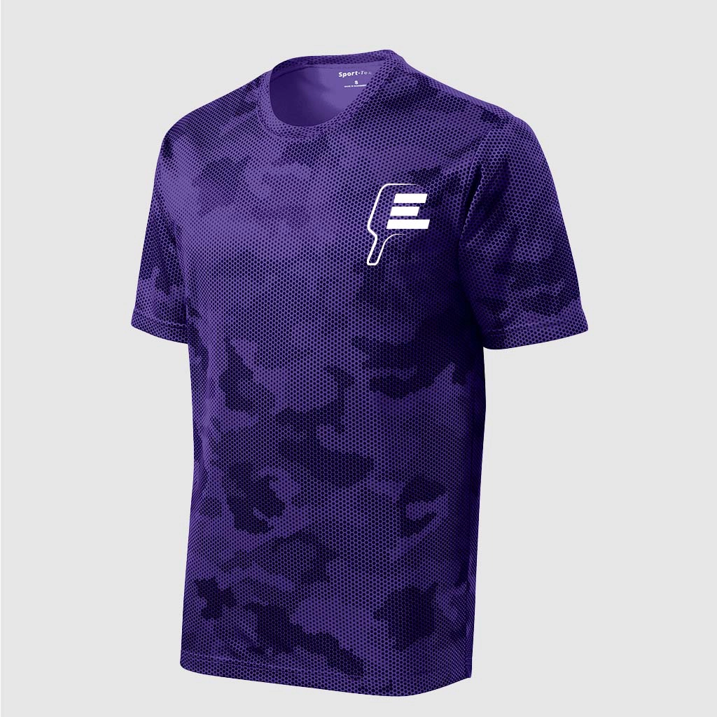 Purple Empire Pickleball shirt front logo view